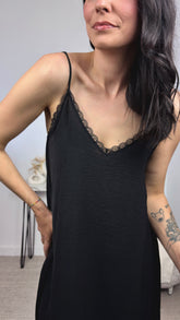 Vestido Lencero Negro